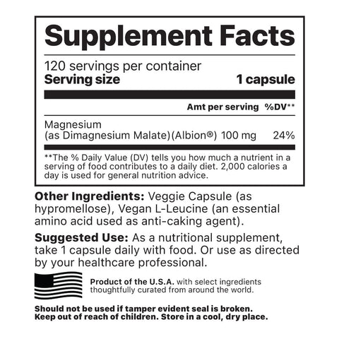 Jigsaw Health MagPure Malate 120 Capsules - Naturshopen.se