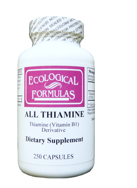 Ecological Formulas Allithiamine Vitamin B1 50 Mg 250 Capsules