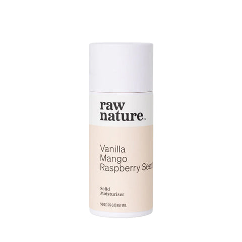 Raw Nature - Solid Moisturizer - Vanilla Mango Raspberry Seed