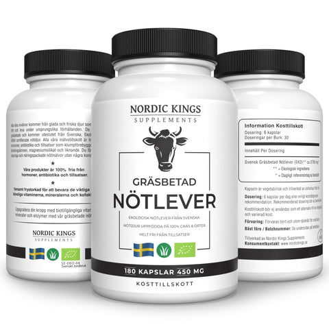 Nordic Kings Grass-fed & Organic Beef Liver Capsules