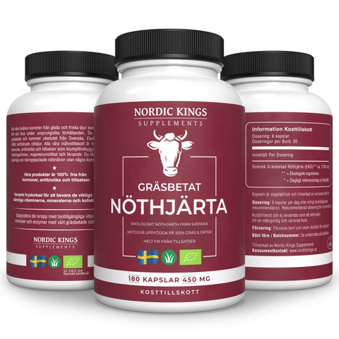 Nordic Kings Grass-fed & Organic Beef Heart Capsules