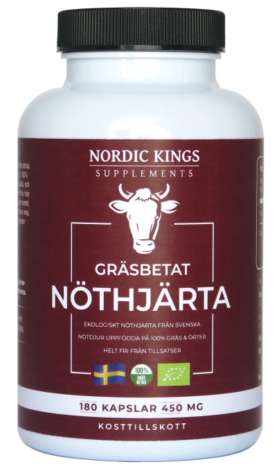 Nordic Kings Gräsbetad & Ekologiskt Nöthjärta Kapslar