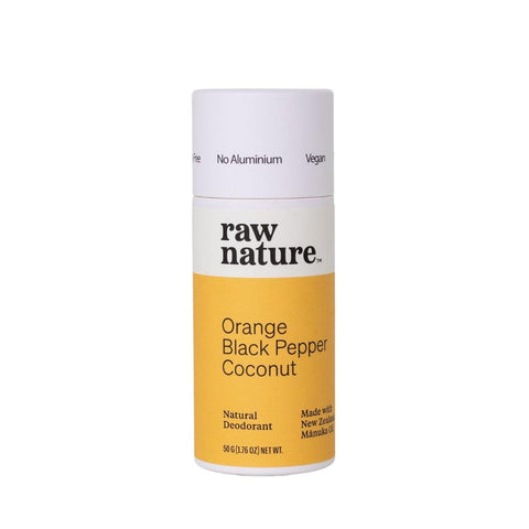 Raw Nature - Natural Deodorant - Orange Black Pepper Coconut