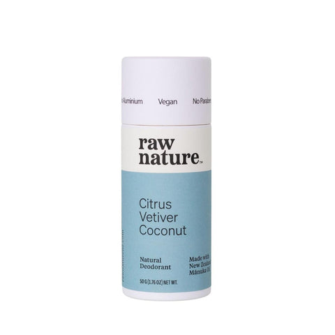 Raw Nature Natural Deodorant - Citrus Vetiver Coconut