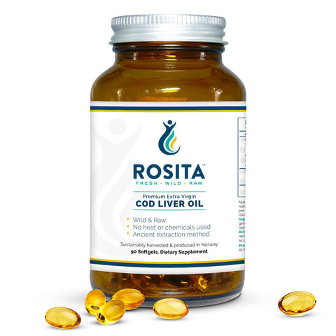 Rosita Extra Virgin Torskleverolja 90 Kapslar - Naturshopen.se