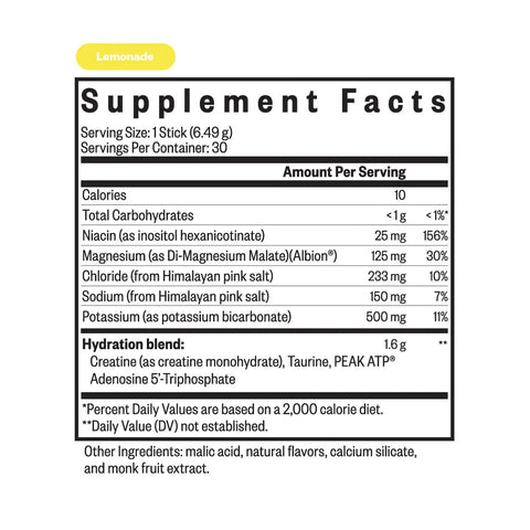 Seeking Health Optimal Electrolyte Lemonade Sticks - Naturshopen.se