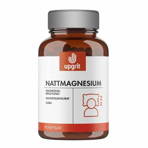 Upgrit Nattmagnesium 90 kapslar - Naturshopen.se
